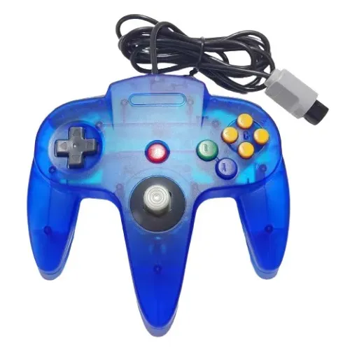 Controle Compatível Com Nintendo 64 N64 Azul Joystick Novo