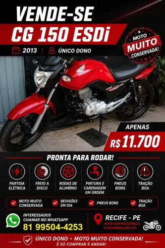 Vendo moto Honda