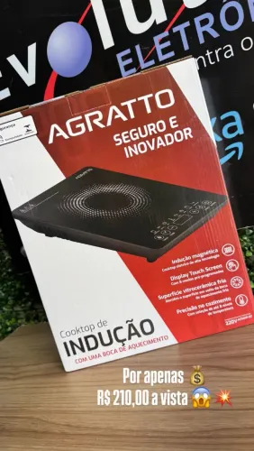 Cooktop indução - Agrato - produto novo e com garantia!