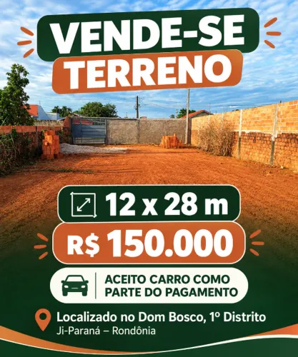 Vende- se Terreno 12x 28