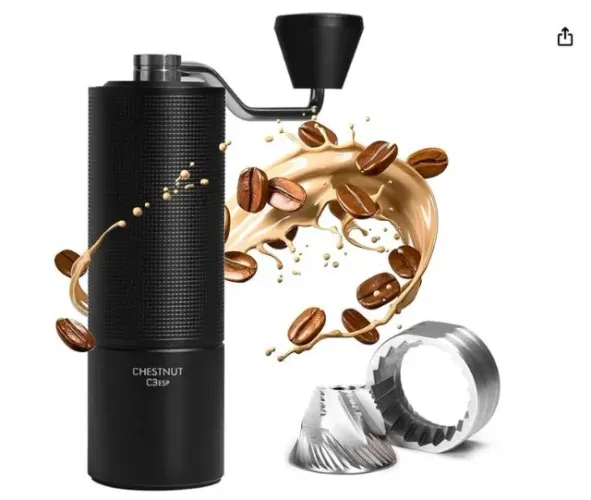Moedor Café Timemore C3 Esp Preto Manual Grãos Profissional