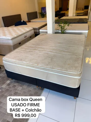 Cama Box QUEEN SIZE USADA TOP - ENTREGAMOS