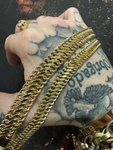 Pulseira Lacraia de ouro 16.62g 18k procedência garantia eterna
