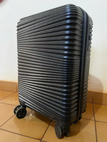 Mala De Bordo 10 Kg 4 Rodas Bagaggio Preta