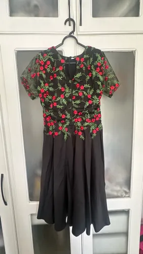 Vestido social meio longo