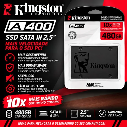 SSD Kingston A400 480GB