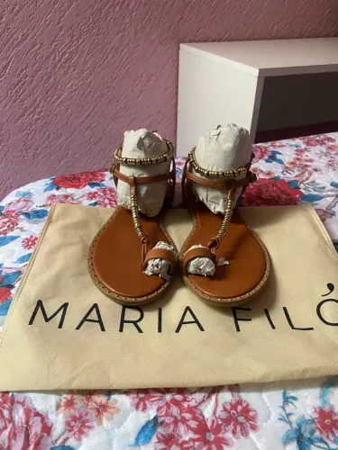 Rasteira Maria Filó em Couro