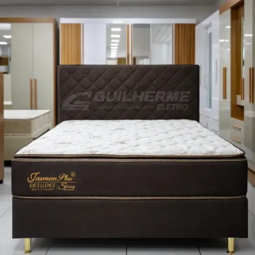 Conjunto box Casal Jasmim Plus Excellence C/pillow padrão 1,38