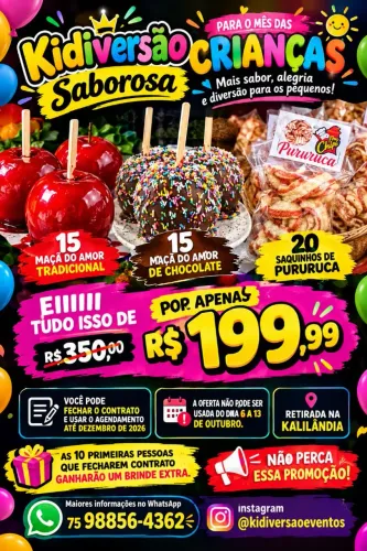 Maçã do amor e muito mais 