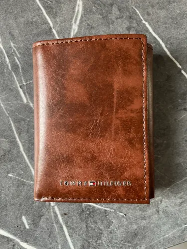Carteira Tommy Hilfiger Masculina Original em Couro - Nova