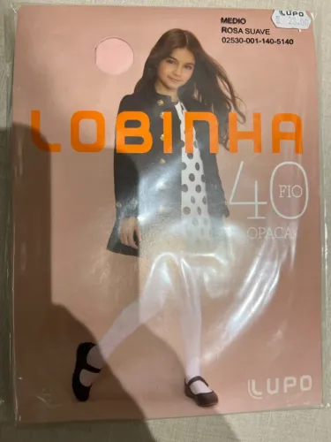 Meia Lobinha 40 fio infantil