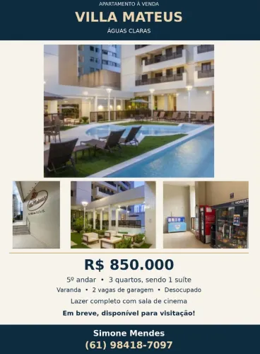 Apartamento residencial villa Mateus