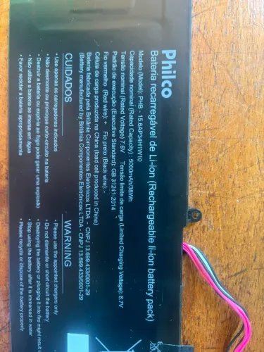 Bateria Philco para notebook
