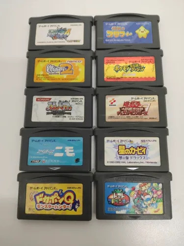 Lote jogos originais japonês game boy advance