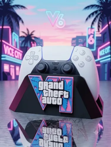 Suporte para controle PS5 GTA VI colorido dual sense