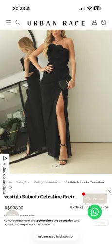 Vestido madrinha preto
