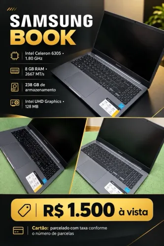 SAMSUNG BOOK EM ÓTIMO ESTADO - PRONTO PARA USO