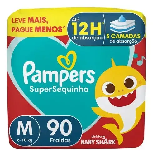 Fralda Pampers Supreme Care M 90 Unidades