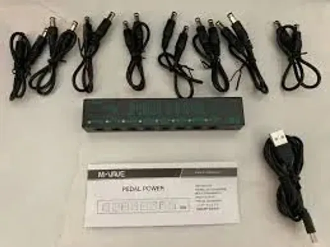 Fonte isolada para até 8 pedais de guitarra