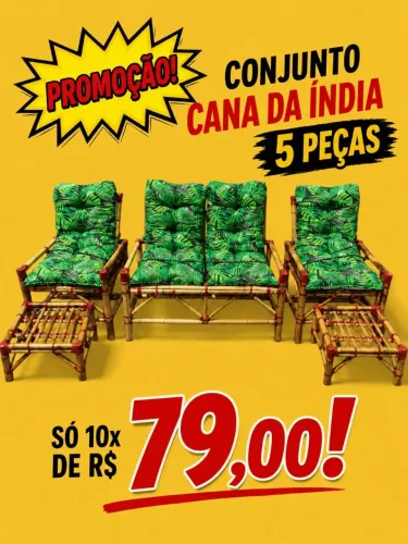 Conjunto cana da índia 5 peças 