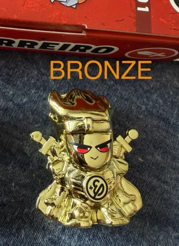 elo monsters enaldinho guerreiro bronze - raríssimo de tirar