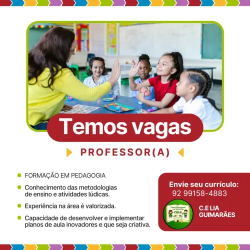 Vaga para Professora