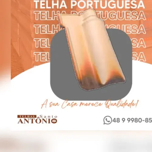 Telhas Portuguesa branca ou mesclada