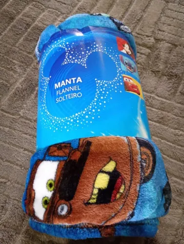 Manta infantil flannel solteiro