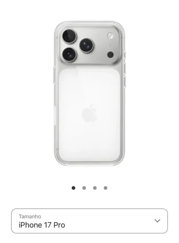 Capa Clear Case Apple Original Iphone 17 pro 