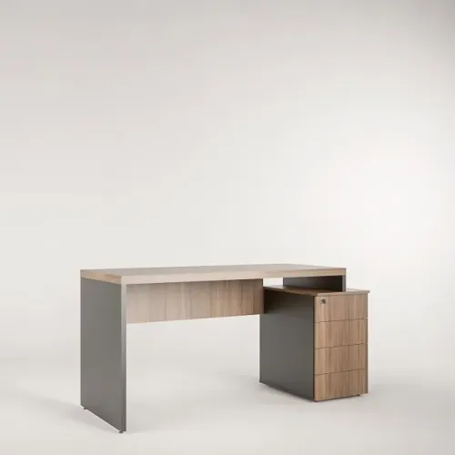 MESA PEDESTAL 160CM COM GAVETAS PARA ESCRITÓRIO/HOME OFFICE