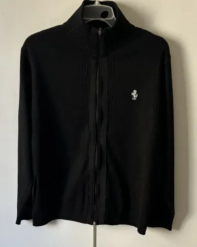 BLUSA FERRARI M ACRILICO PRETO