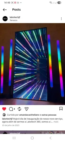 Tunel infinity para eventos toto e vídeos 