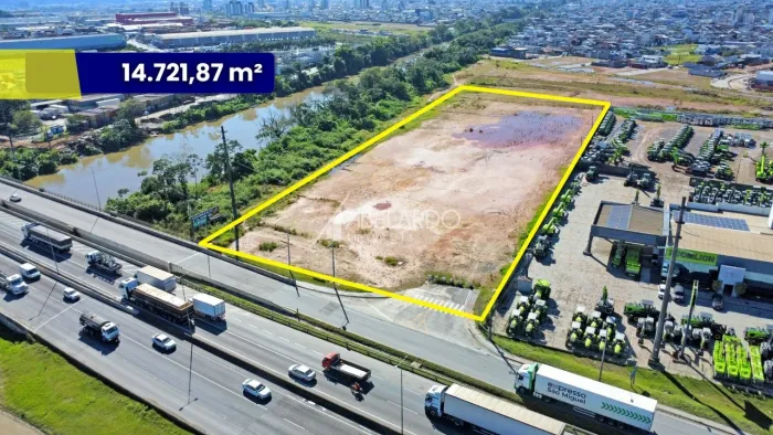 TERRENO FRENTE PARA BR 101 - ITAJAI - SC.