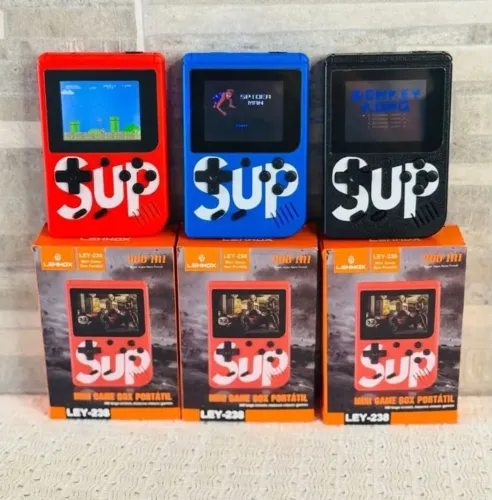 Mini Vídeo Game Portátil Retrô com 400 Jogos <br> R$ 100,00 ?
