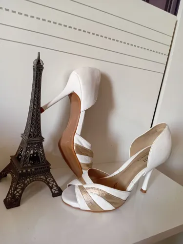 Sapato salto branco 35