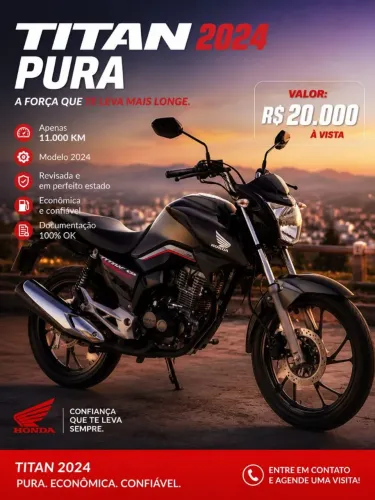 Titan em perfeitas condições, estado de novo, pronto para tranferir.