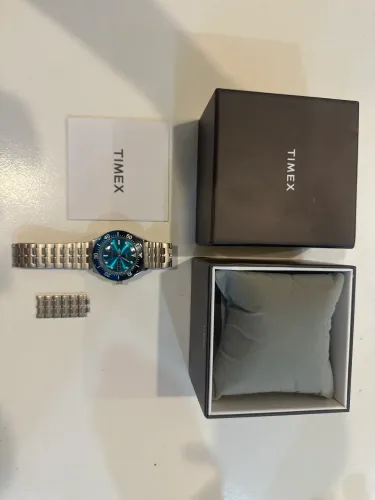 Relógio Timex M79 automático azul