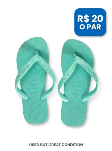 Pronta! Sua Havaianas Verde 35/36