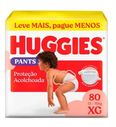 Vendo 2 pacotes de Fralda Huggies Pants Roupinha XG