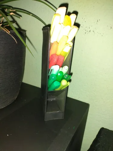 Organizador de mesa - 2pçs porta lápis com divisória