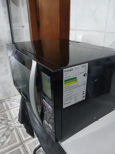 Microondas Brastemp Inox Grill 30L 127V Funcionando tudo Perfeitamente