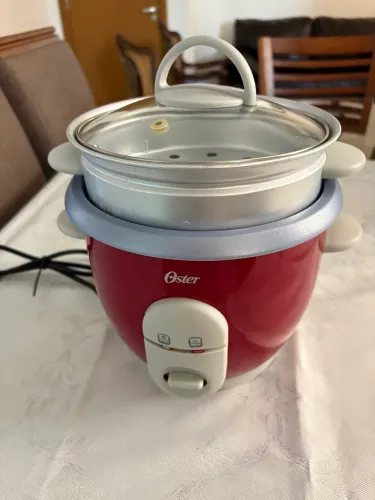 Panela de Gohan Arroz Eletrica Oster Vermelha 110 V Completa 