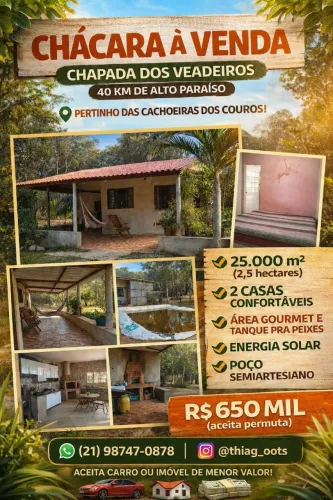 CHÁCARA EM CHAPADA DOS VEADEIROS