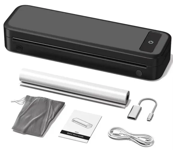 Novo Impressora Térmica A4 Sem Tinta Portátil Bluetooth