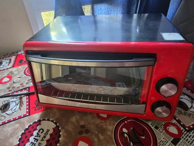 MONDIAL Forno Elétrico Master Cooker 10L, Vermelho/Preto, 650W, 110V - FR-20