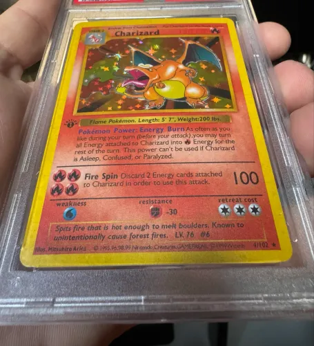 card pokemon tcg charizard 1st edition holo 1999