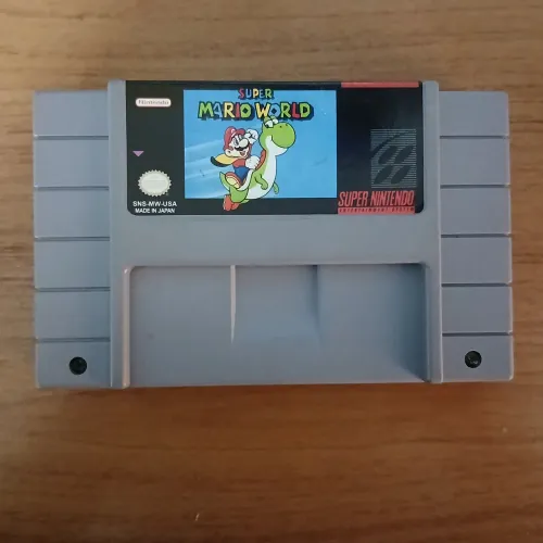 SUPER MARIO WORLD RELABEL SUPER NINTENDO