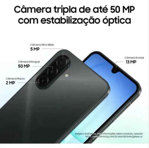 Celular Samsung Galaxy A17 Com Ia, 128gb, 4gb Ram, Câm De 50mp, Tela De 6.7 , Nfc, Ip54