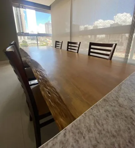 Mesa Gourmet madeira Maciça ou Peroba Rosa