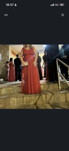 Vestidos festa terracota